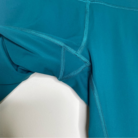 Lululemon Emerald Green Wunder Under High Rise Tight Legging 25" Nulux Size 6 - Picture 8 of 11